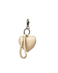 Mandrn Puffy Heart Keychain - Bone Keychain