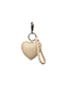 Mandrn Puffy Heart Keychain - Bone Keychain