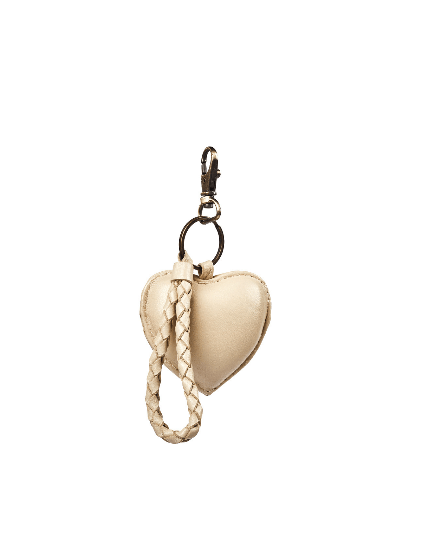 Mandrn Puffy Heart Keychain - Bone Keychain