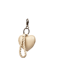Mandrn Puffy Heart Keychain - Bone Keychain