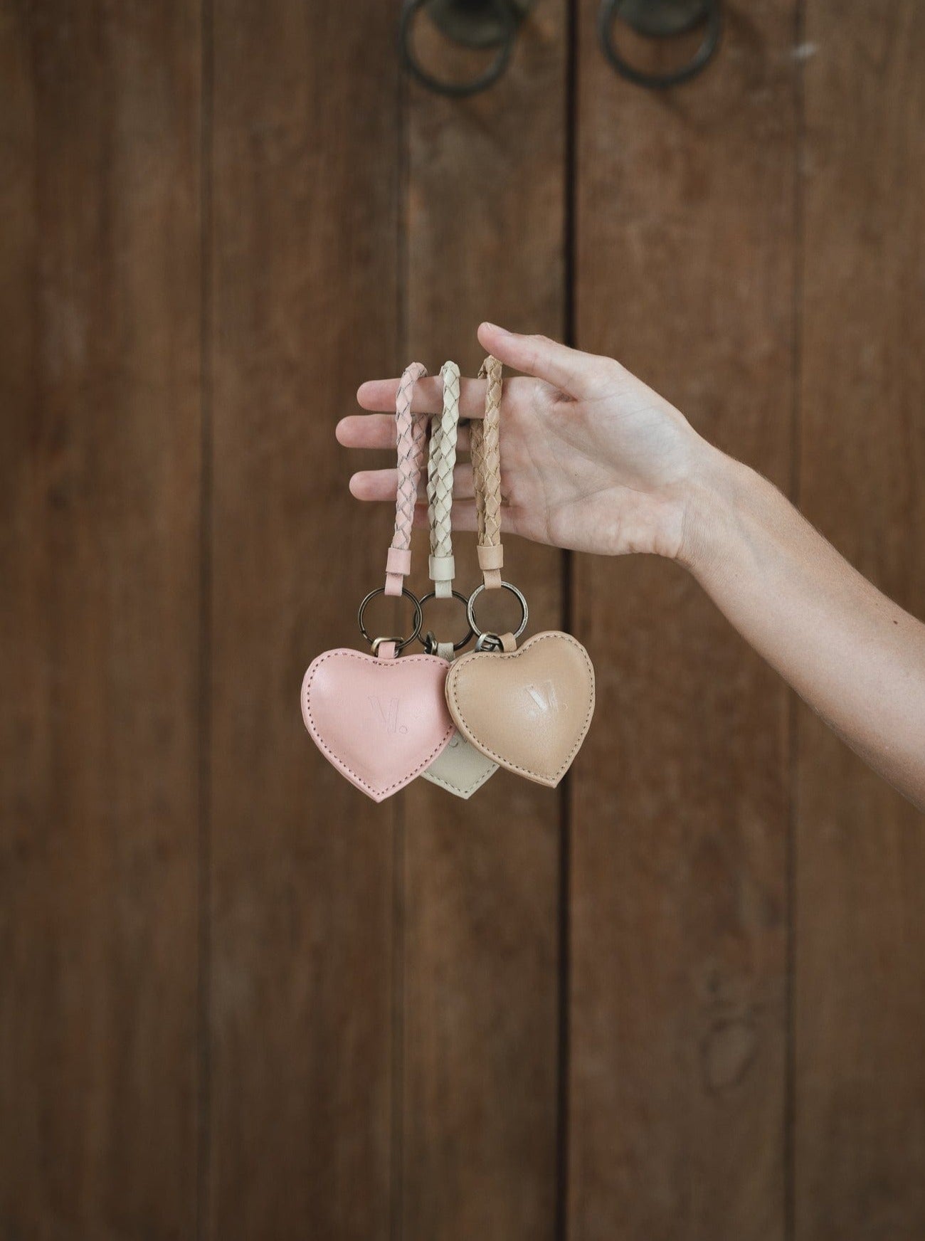 Mandrn Puffy Heart Keychain- Bone Keychain