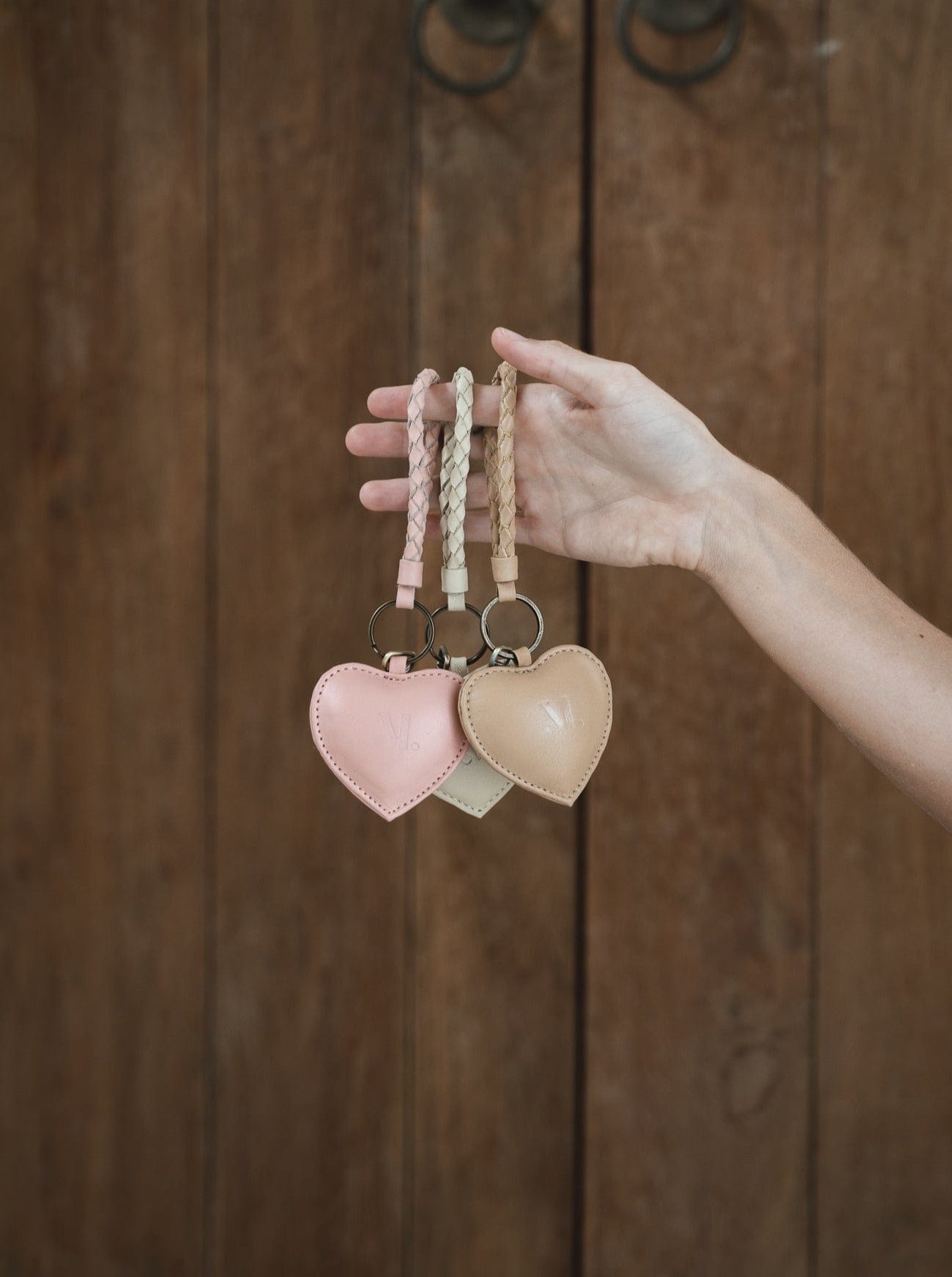 Mandrn Puffy Heart Keychain- Pink Keychain