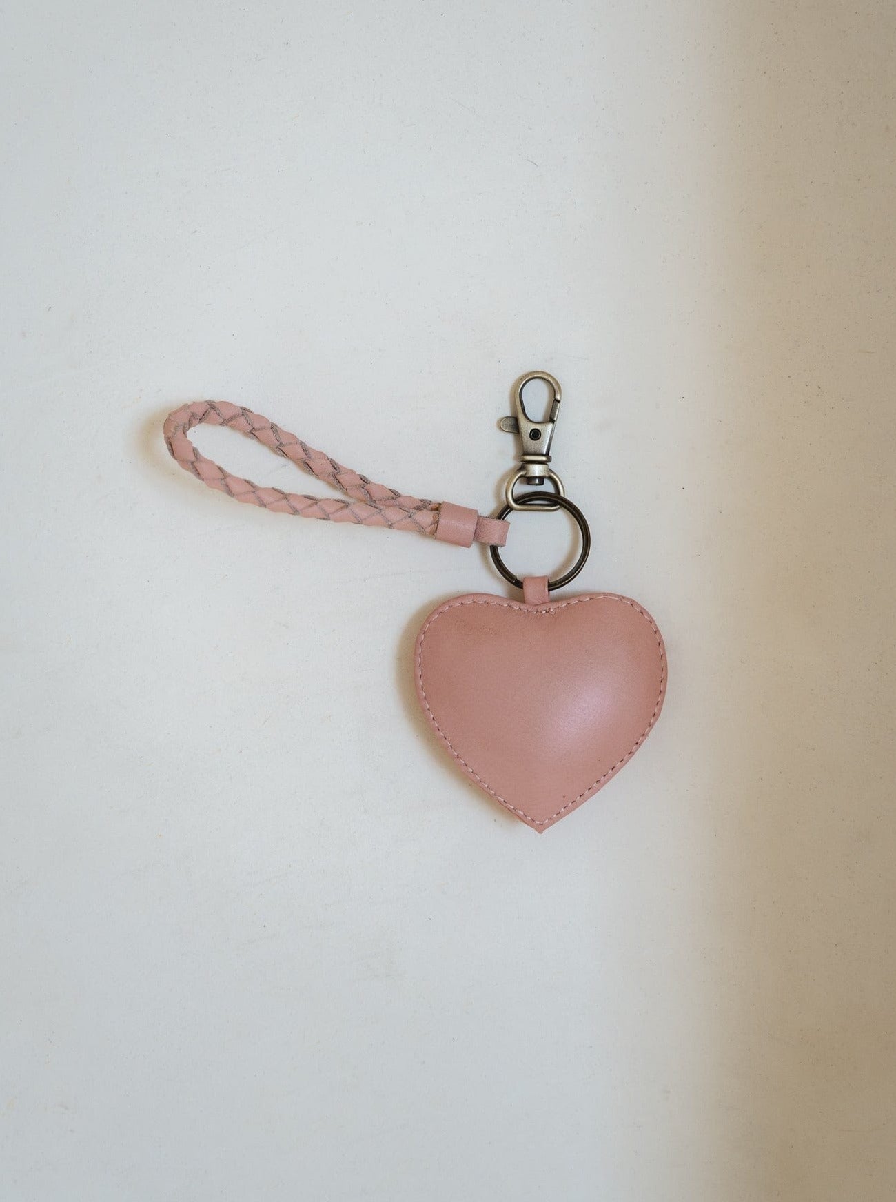 Mandrn Puffy Heart Keychain- Pink Keychain