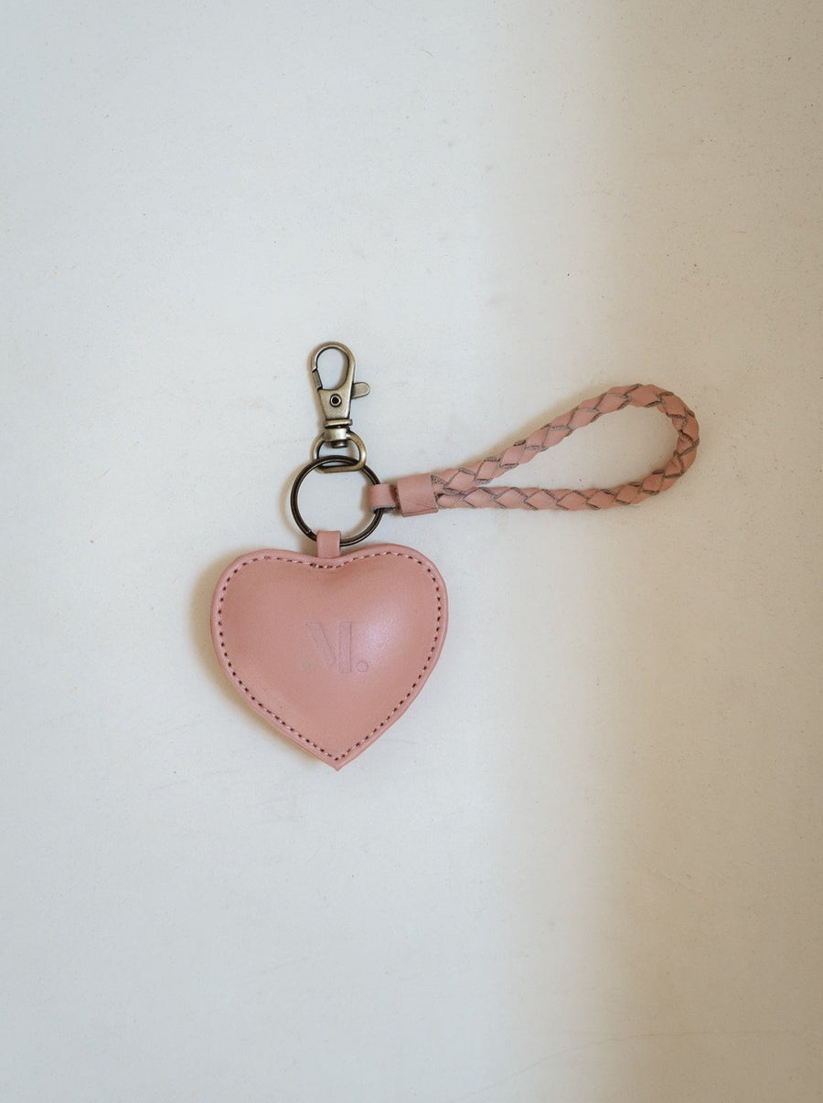Mandrn Puffy Heart Keychain- Pink Keychain