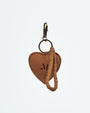 Mandrn Puffy Heart Keychain - Saddle (Light) Keychain
