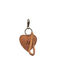 Mandrn Puffy Heart Keychain - Saddle (Light) Keychain
