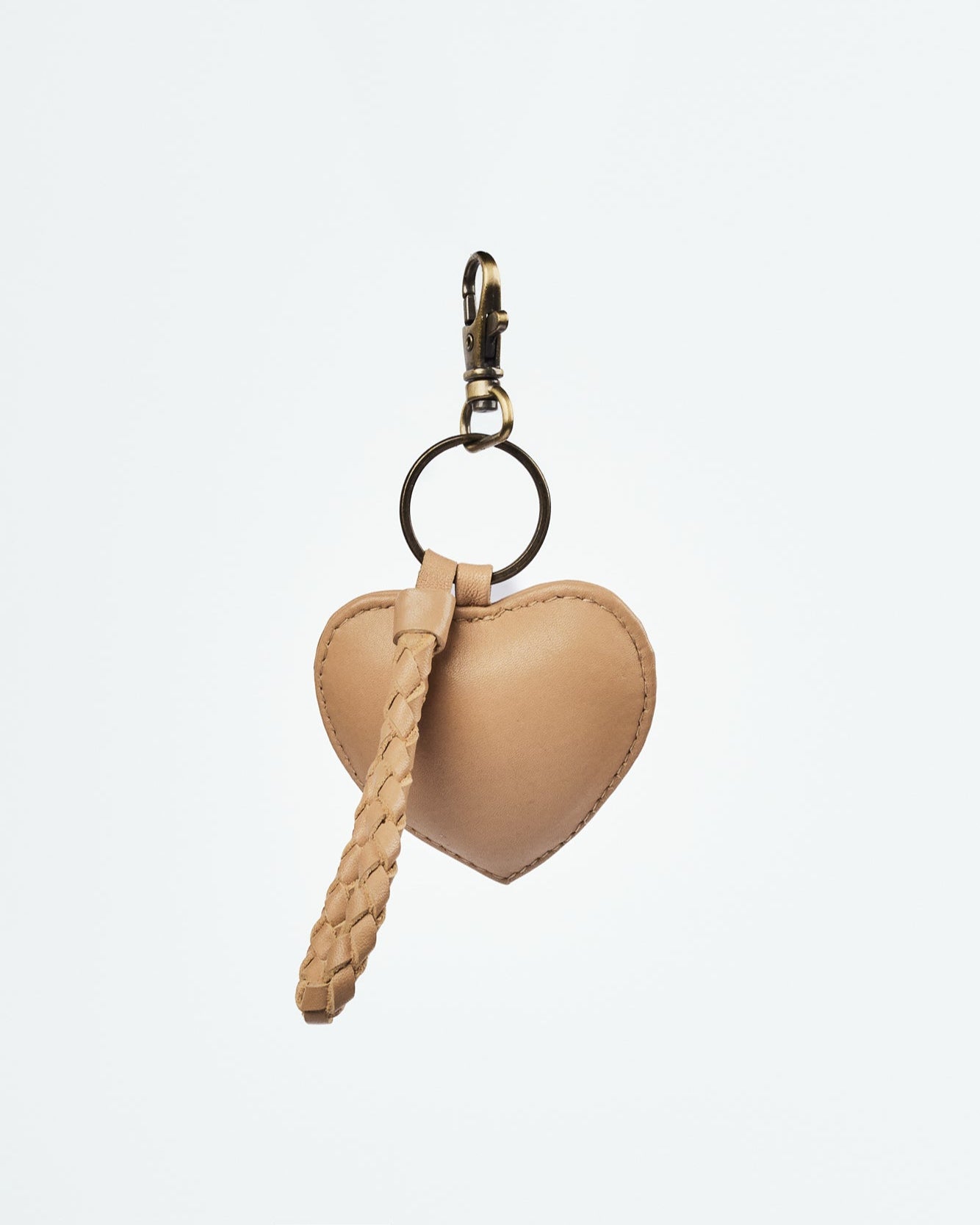 Mandrn Puffy Heart Keychain - Sand Keychain