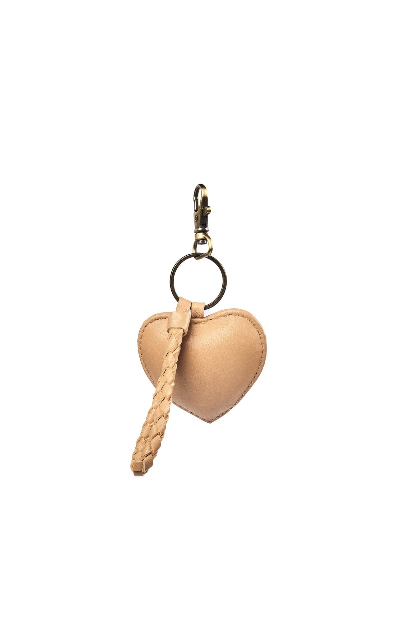 Mandrn Puffy Heart Keychain - Sand Keychain
