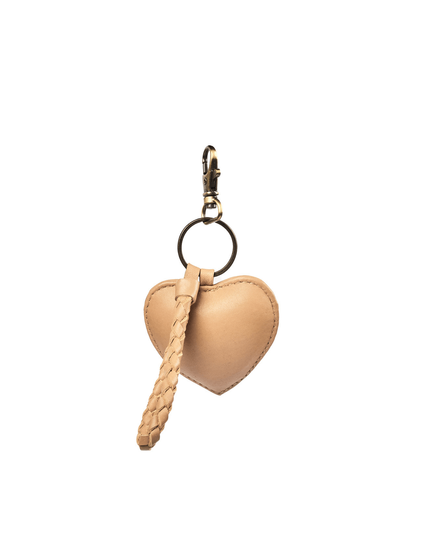 Mandrn Puffy Heart Keychain - Sand Keychain