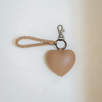 Mandrn Puffy Heart Keychain- Sand Keychain