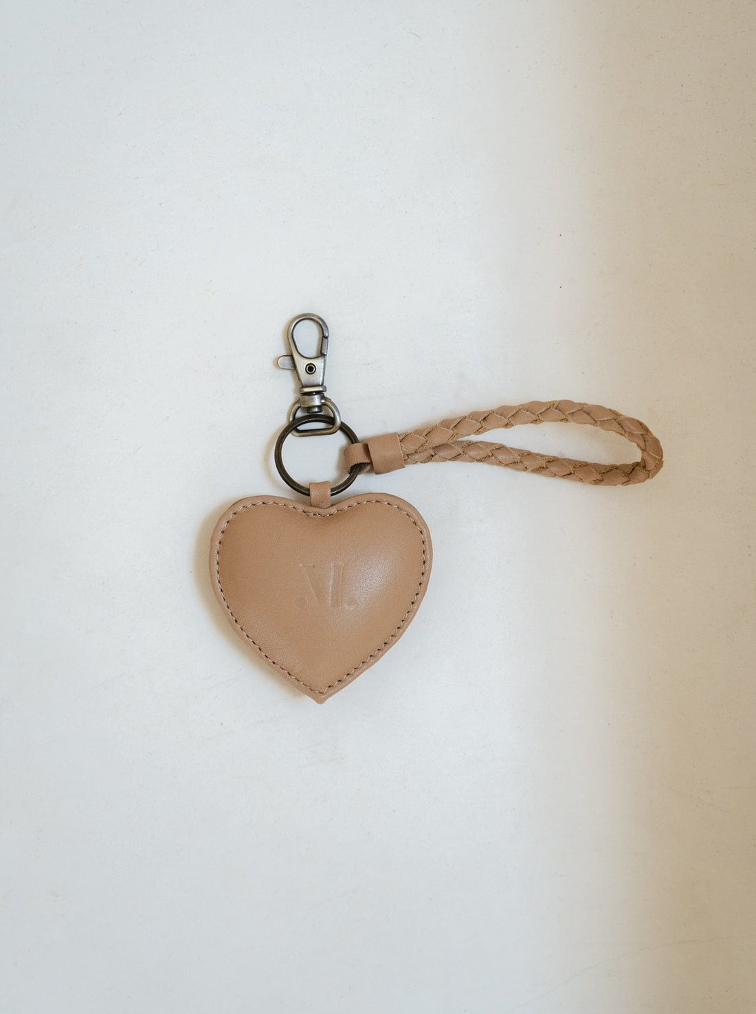Mandrn Puffy Heart Keychain- Sand Keychain
