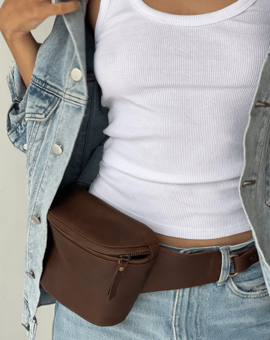 Mandrn Remy - Saddle Brown Fanny Pack