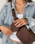 Mandrn Rover Circle Pouch - Saddle Brown Circle Pouch Add-On