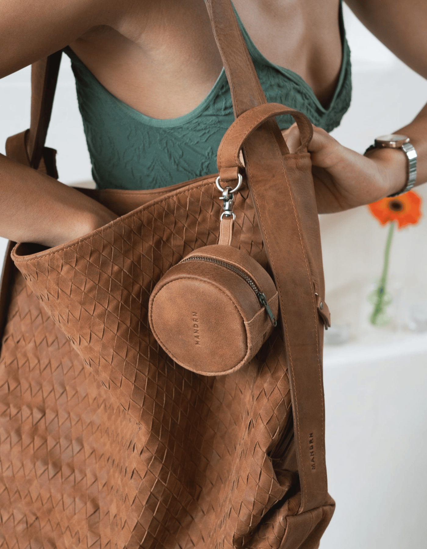 Mandrn Rover Circle Pouch - Saddle (Light) Circle Pouch Add-On