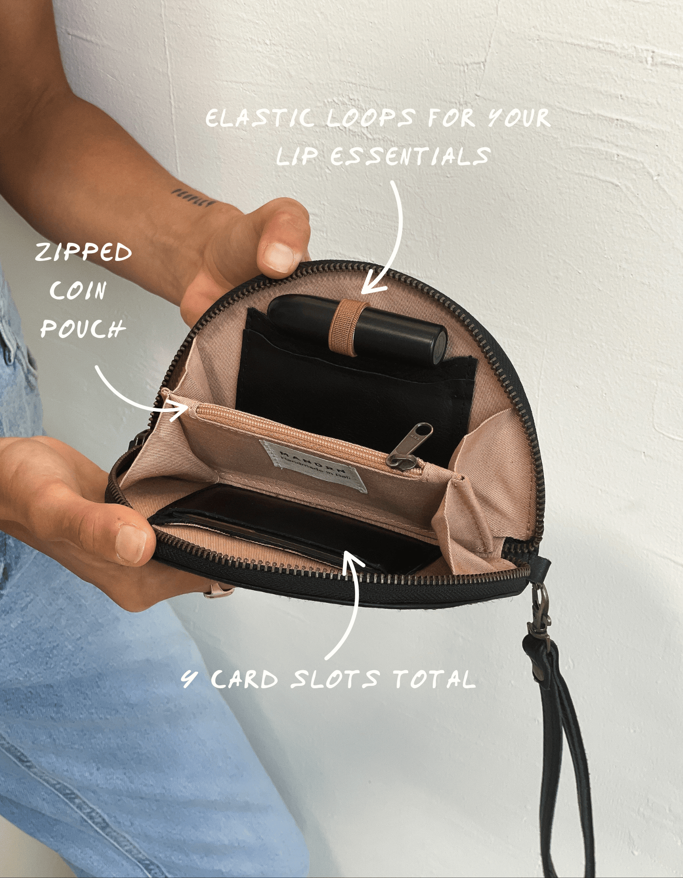 Mandrn Wedge Wallet - Black Wallets &amp; Money Clips