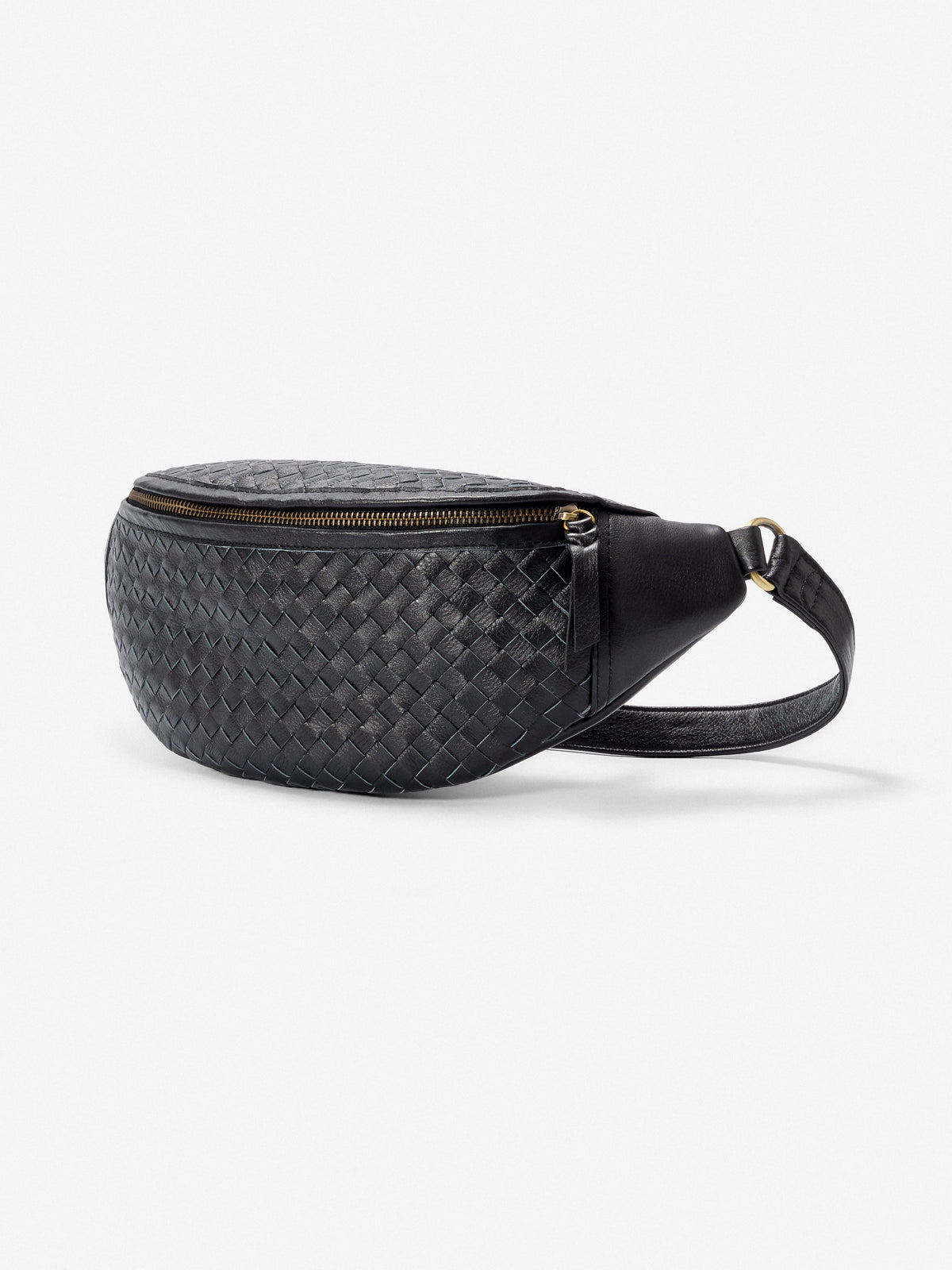 Mandrn Woven Atlas - Black Crossbody Bag