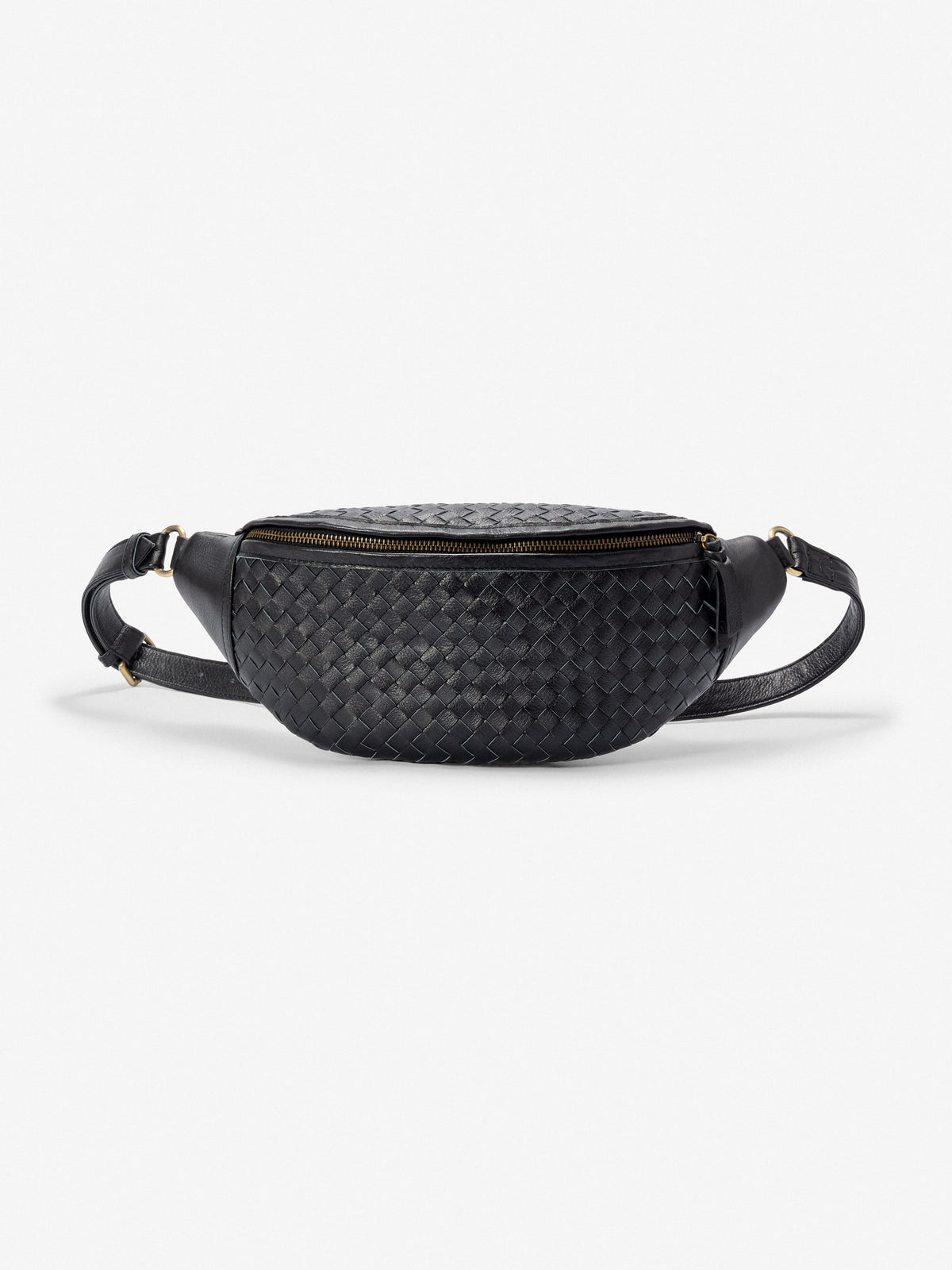 Mandrn Woven Atlas - Black Crossbody Bag