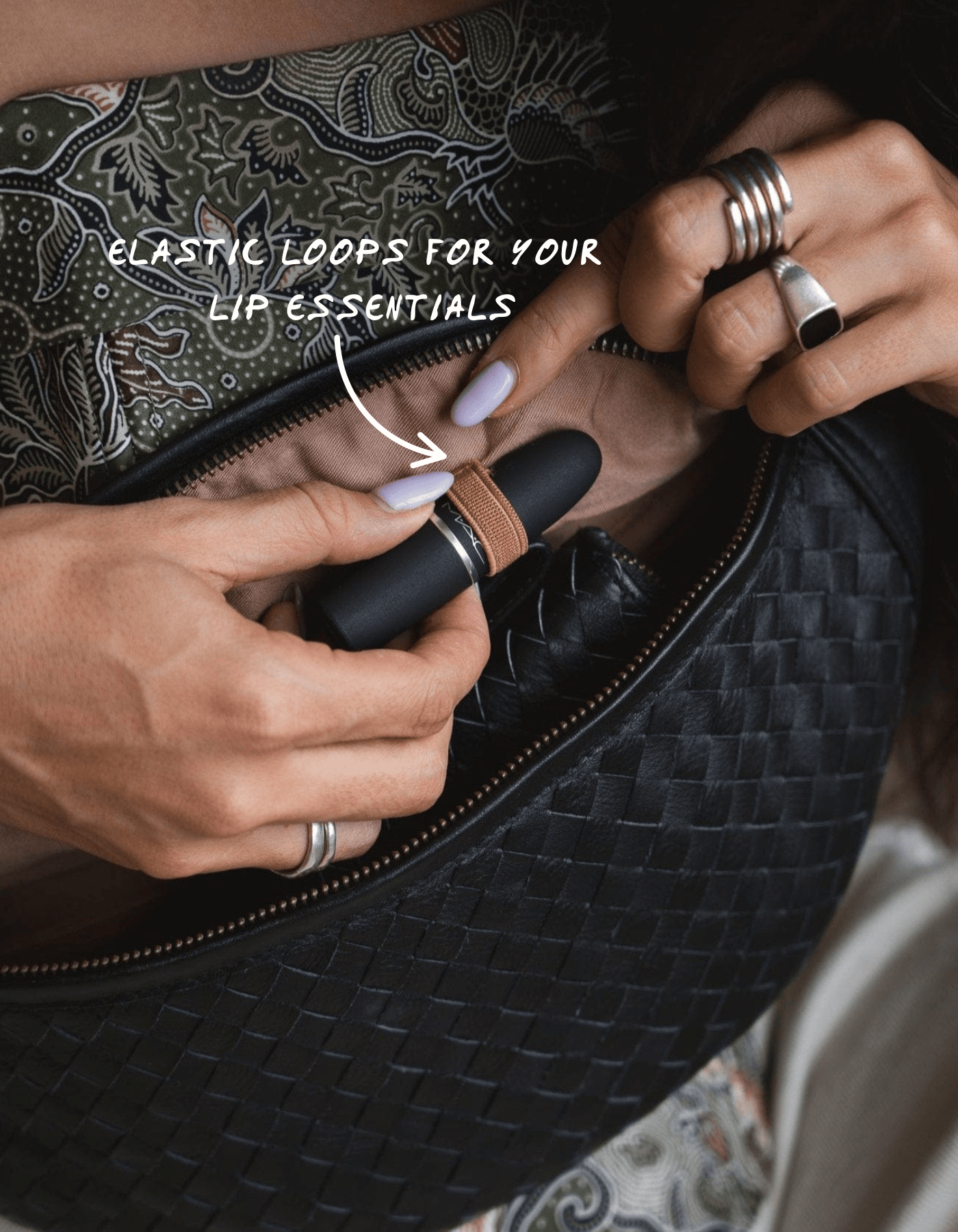 Mandrn Woven Atlas - Black Fanny Pack