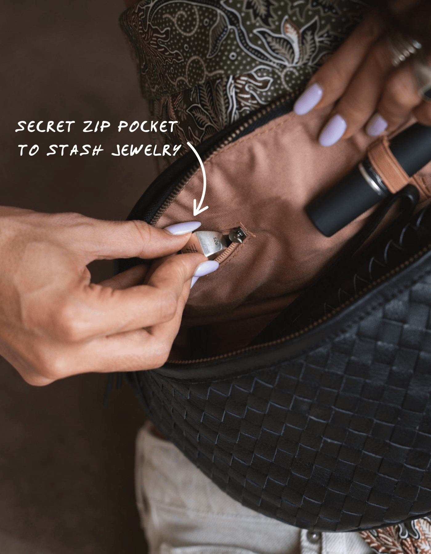 Mandrn Woven Atlas - Black Fanny Pack