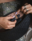 Mandrn Woven Atlas - Black Fanny Pack