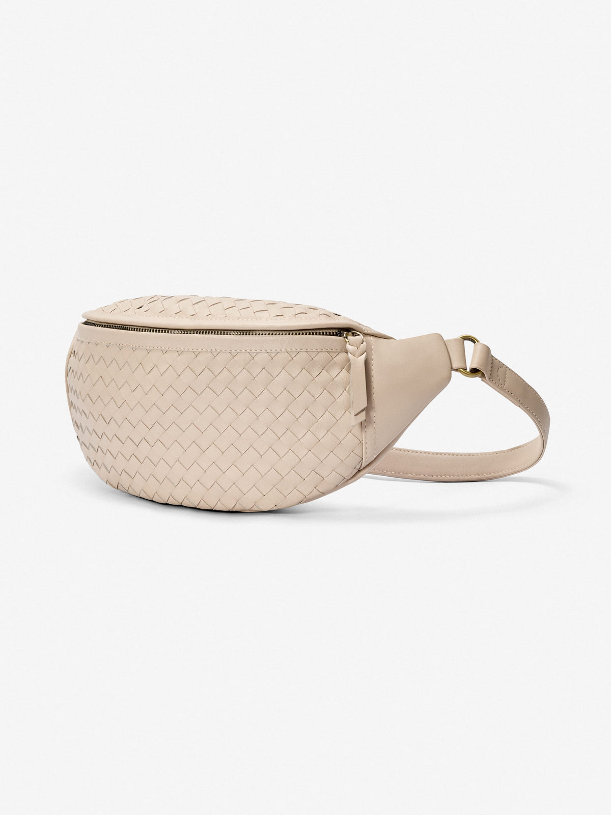 Mandrn Woven Atlas - Bone Crossbody Bag