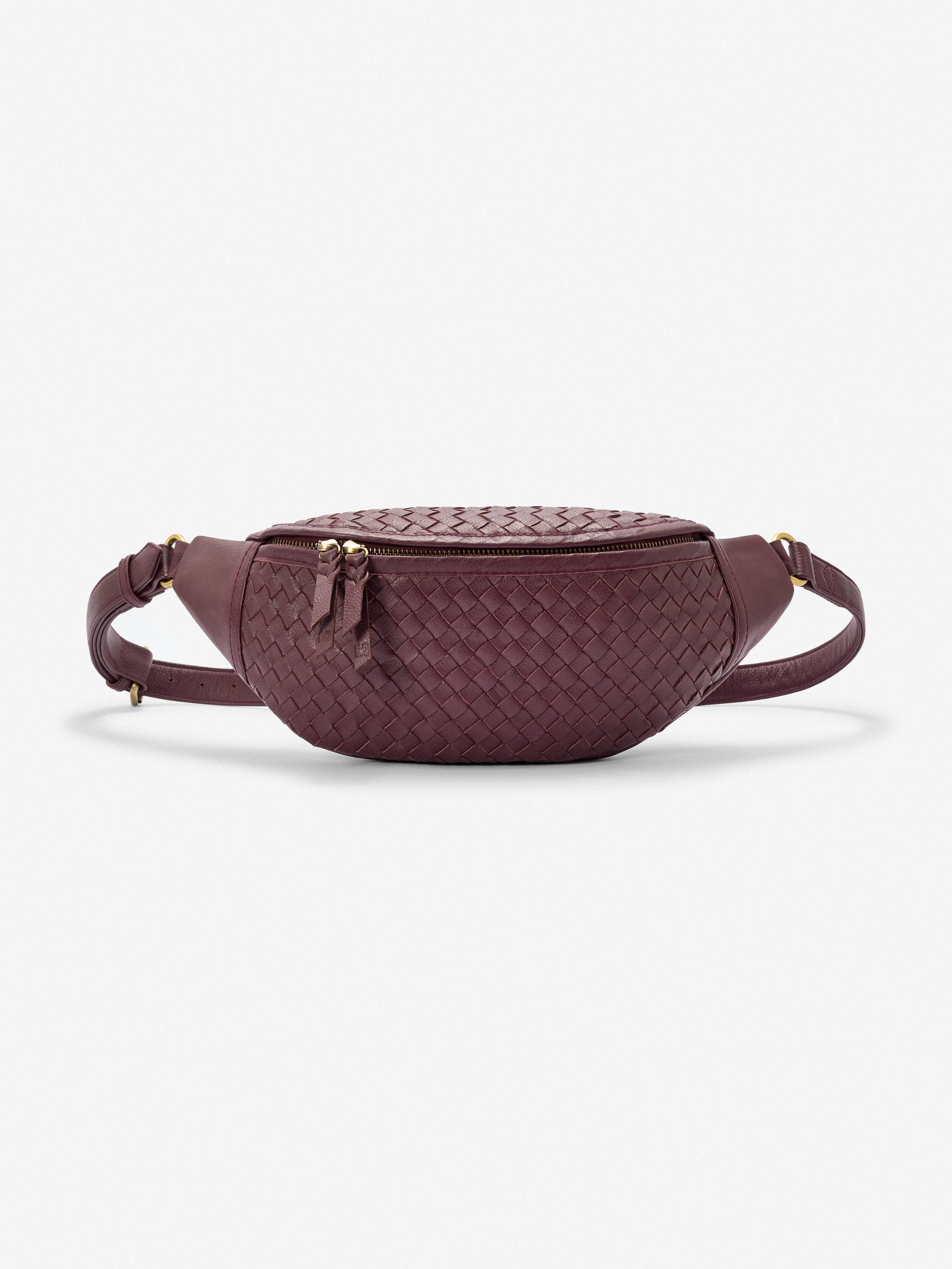 Mandrn Woven Atlas - Burgundy Crossbody Bag