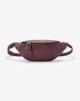 Mandrn Woven Atlas - Burgundy Crossbody Bag