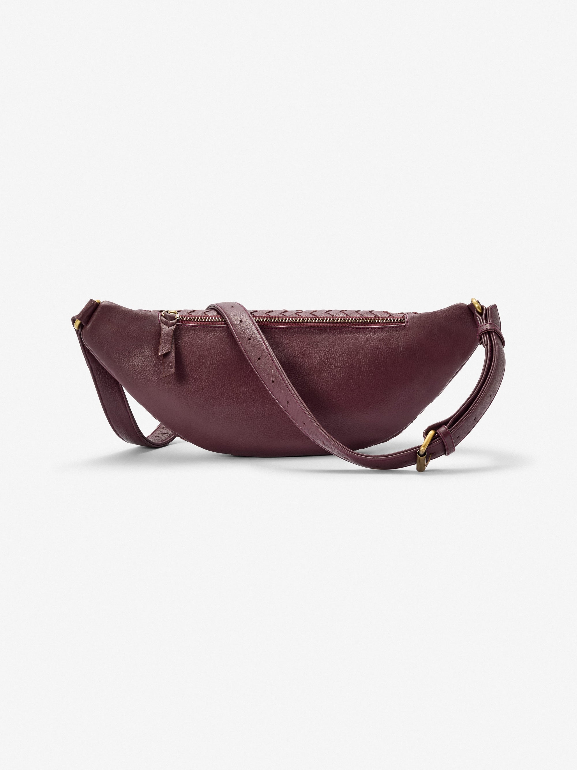 Mandrn Woven Atlas - Burgundy Crossbody Bag