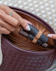 Mandrn Woven Atlas - Burgundy Crossbody Bag