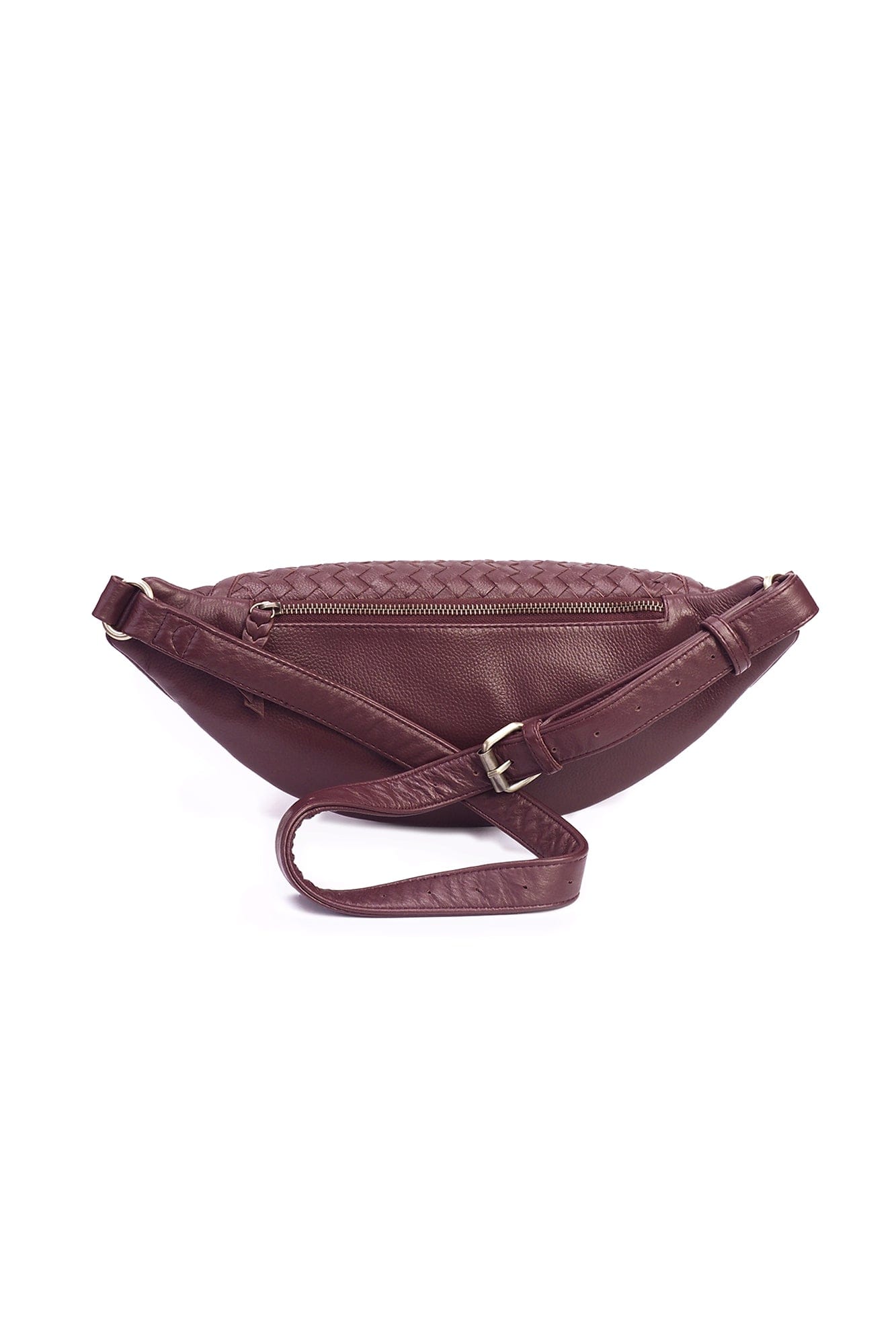 Mandrn Woven Atlas - Burgundy Fanny Pack