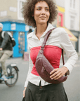 Mandrn Woven Atlas - Burgundy Fanny Pack