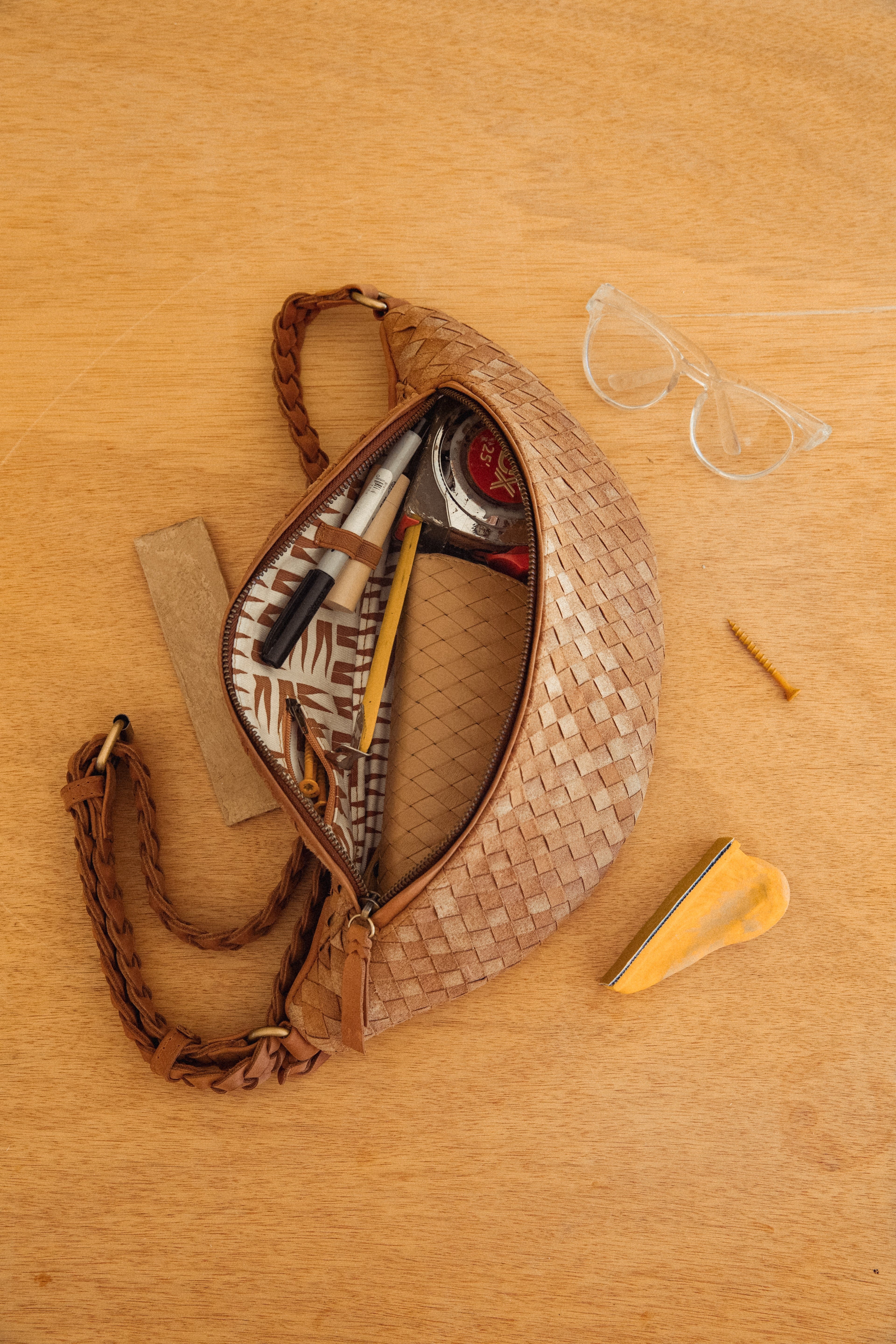 MANDRN | The Woven Atlas - Aleksandra Zee Leather Fanny Pack