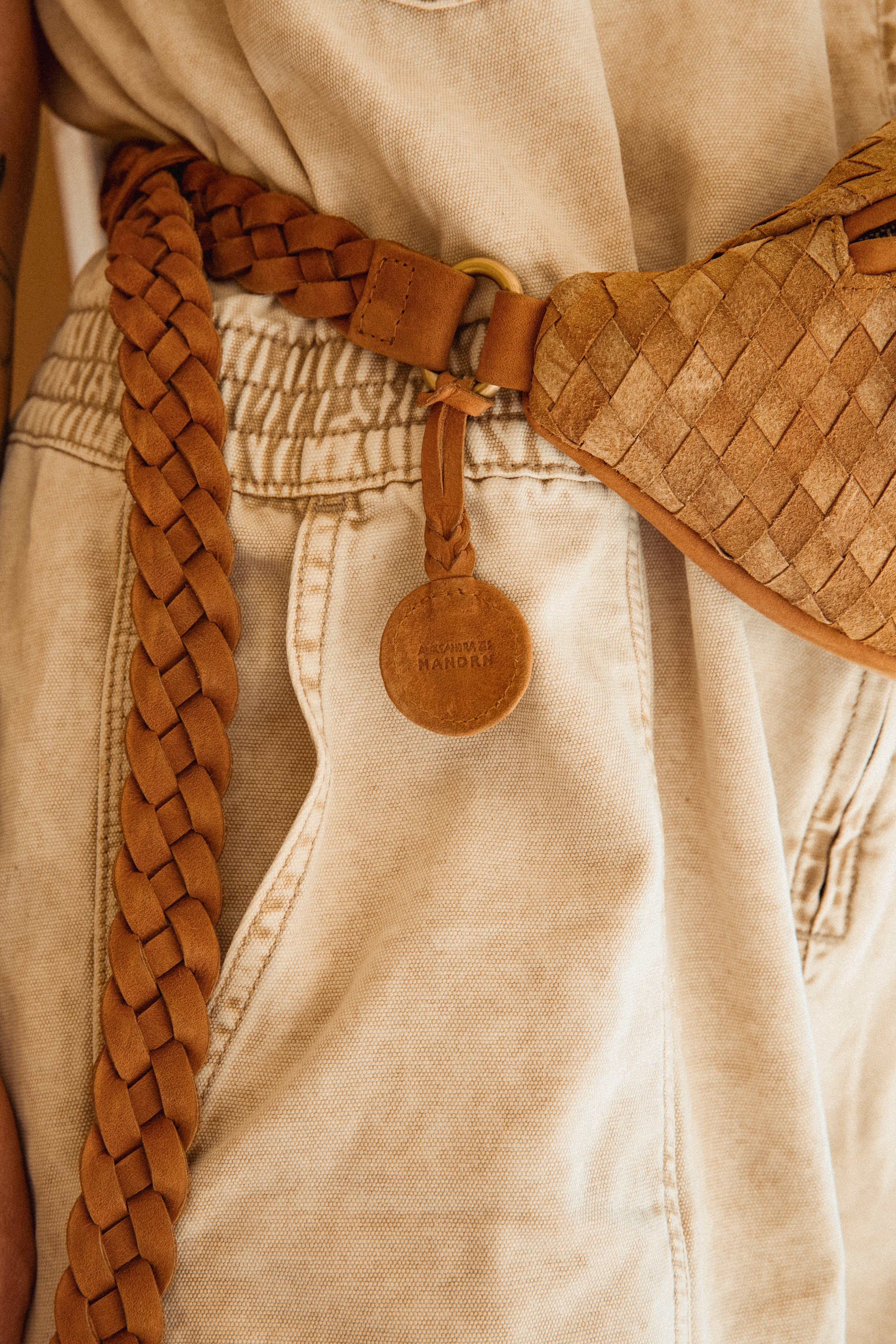 MANDRN | The Woven Atlas - Aleksandra Zee Leather Fanny Pack