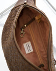 Mandrn Woven Atlas - Saddle (Dark) Crossbody Bag