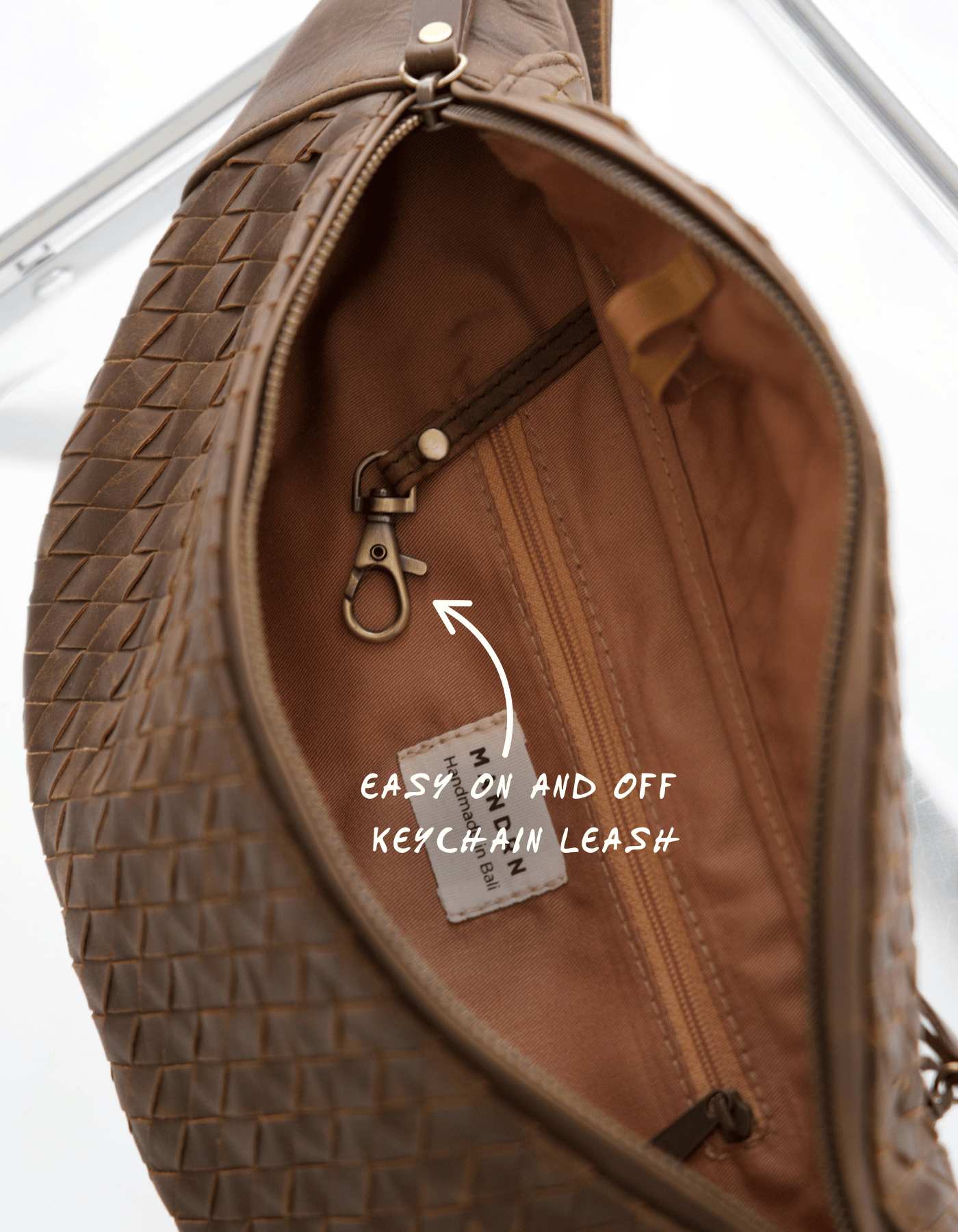 Mandrn Woven Atlas - Saddle (Dark) Fanny Pack