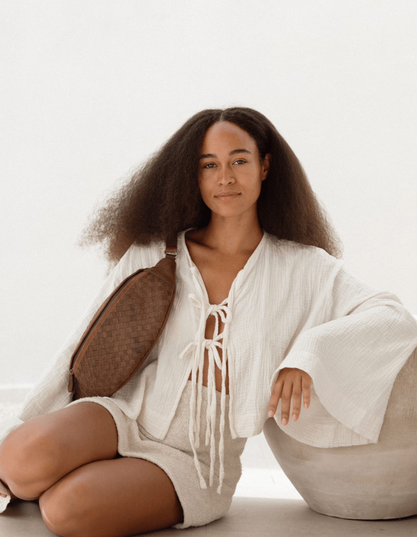 Mandrn Woven Atlas - Saddle (Dark) Fanny Pack