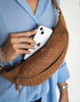 Mandrn Woven Atlas - Saddle (Light) Crossbody Bag