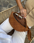 Mandrn Woven Atlas - Saddle (Light) Crossbody Bag
