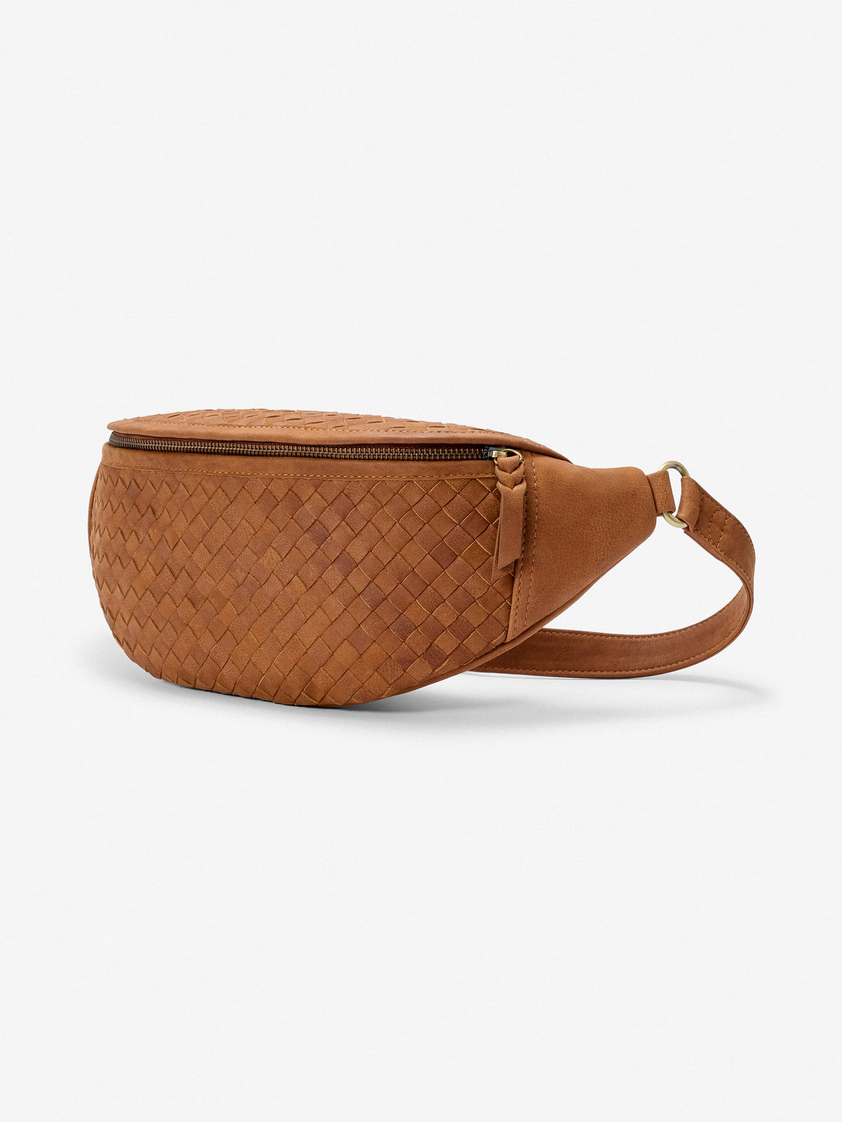 Mandrn Woven Atlas - Saddle (Light) Crossbody Bag