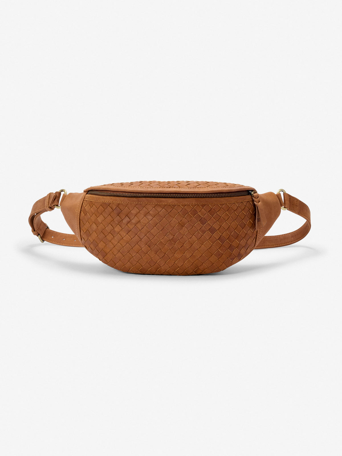 Mandrn Woven Atlas - Saddle (Light) Crossbody Bag
