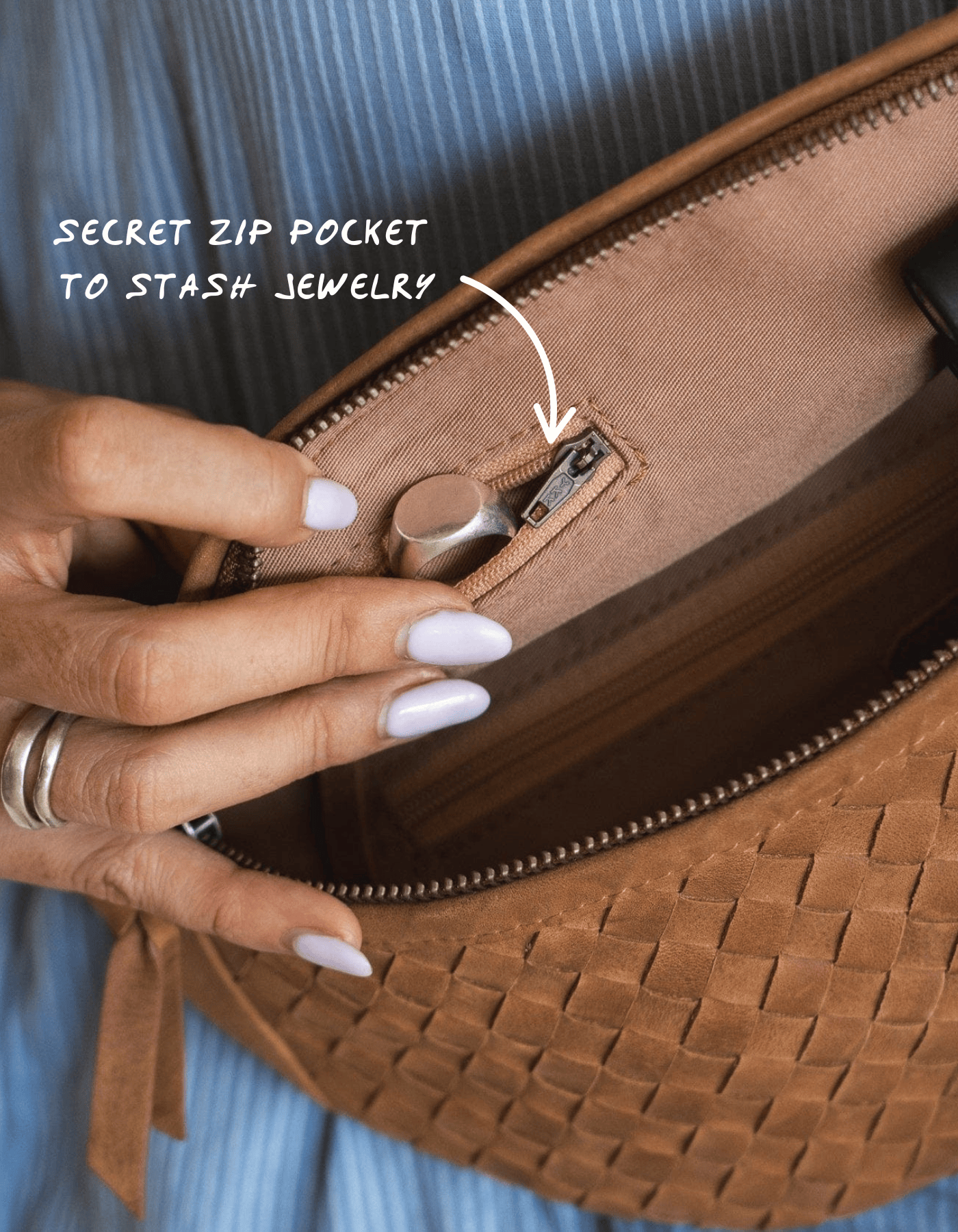 Mandrn Woven Atlas - Saddle (Light) Fanny Pack