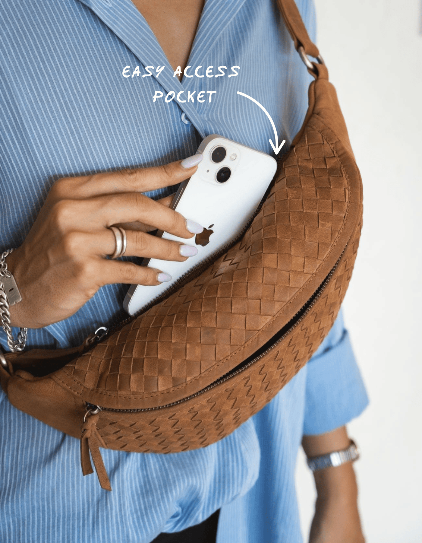 Mandrn Woven Atlas - Saddle (Light) Fanny Pack