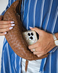 Mandrn Woven Atlas - Tan Crossbody Bag