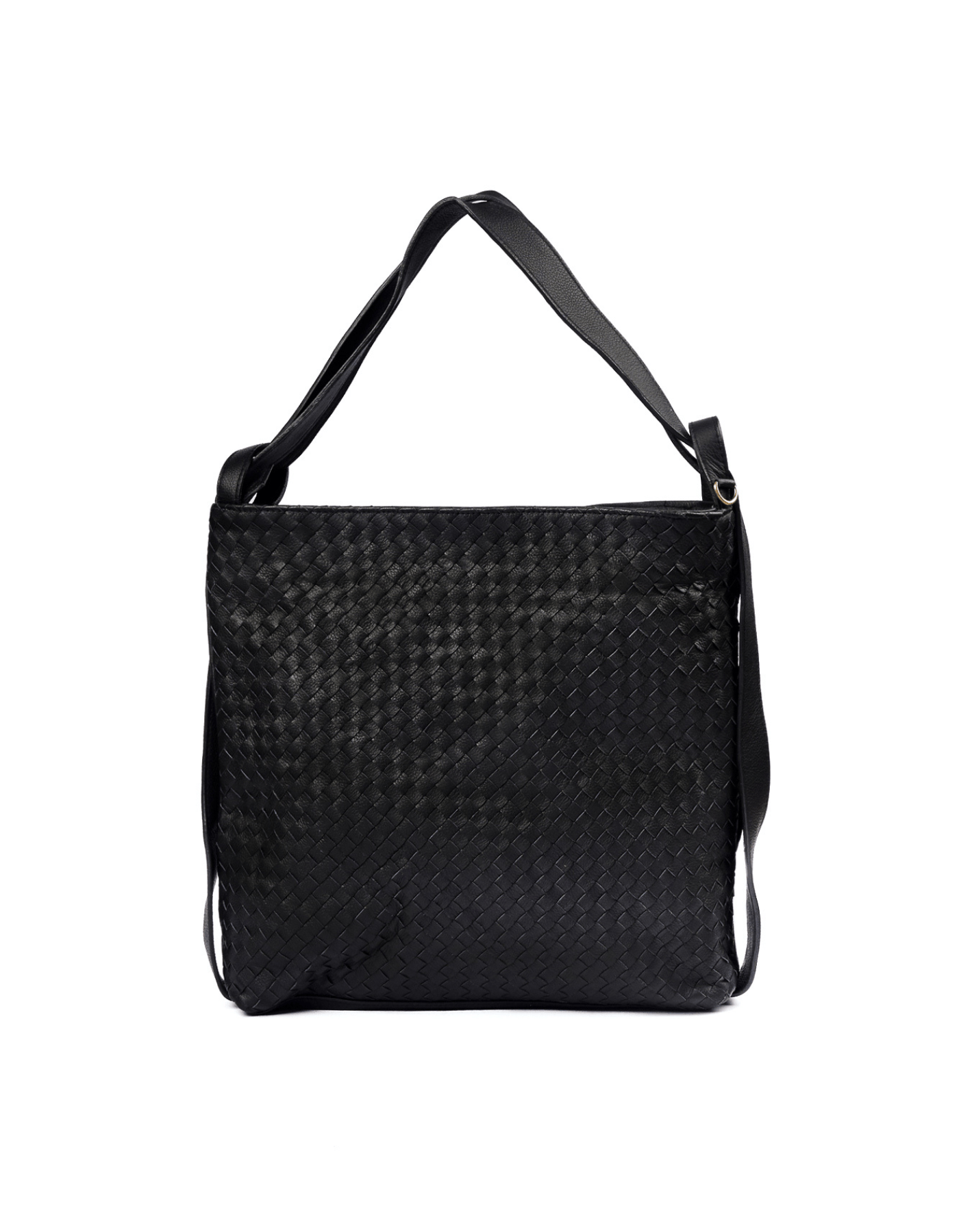MANDRN Woven Evra Tote - Black tote