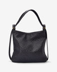 MANDRN Woven Evra Tote - Black tote