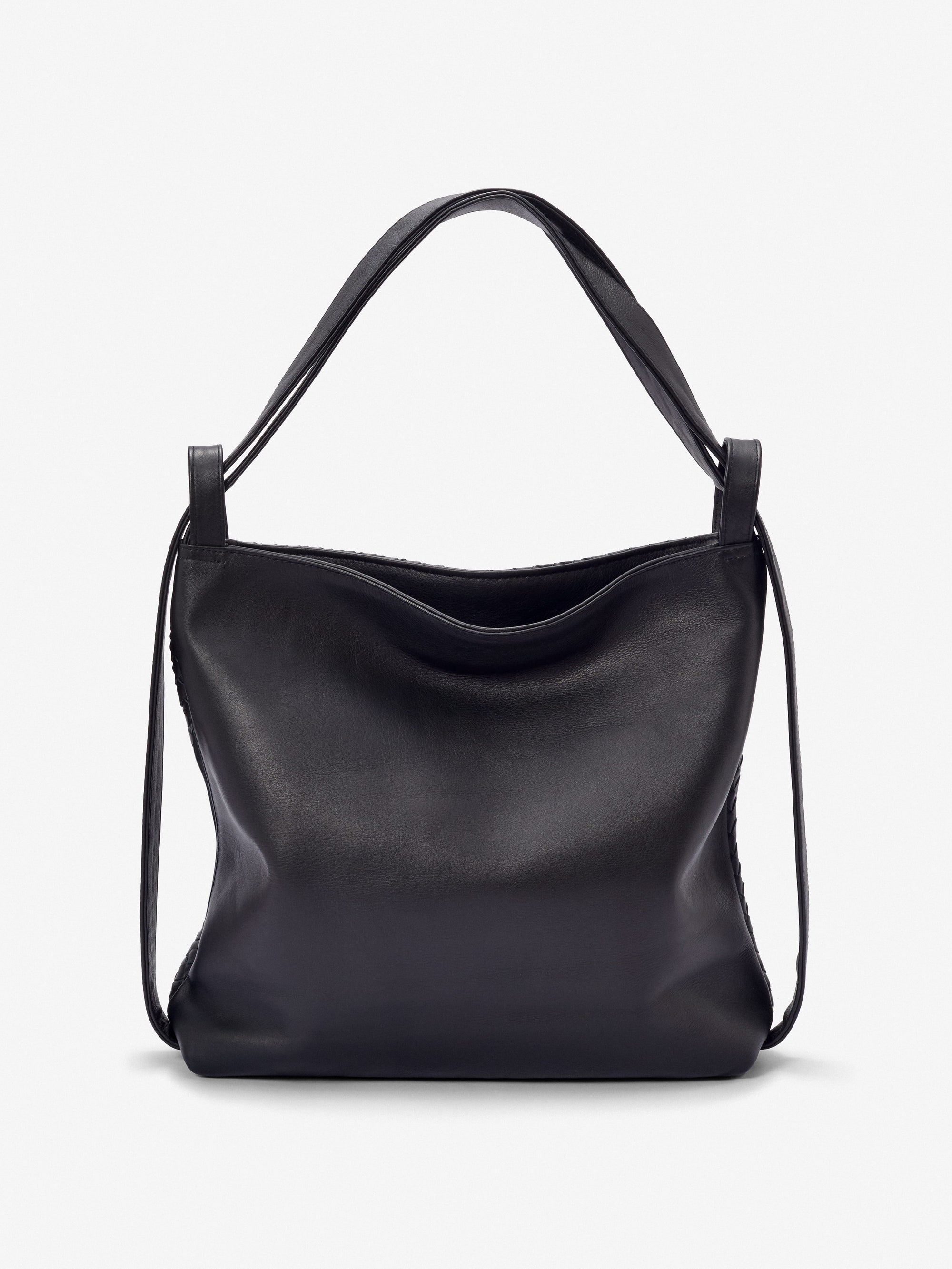 MANDRN Woven Evra Tote - Black tote