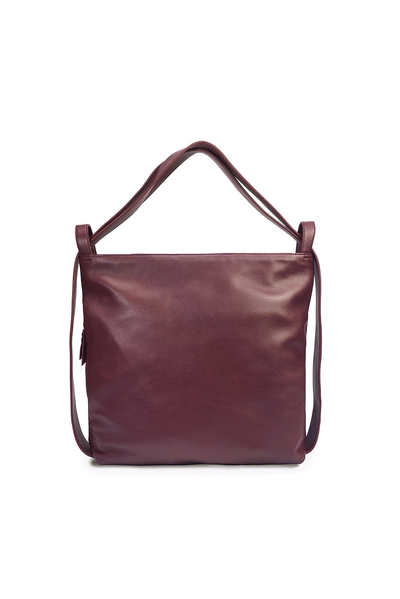 MANDRN Woven Evra Tote - Burgundy tote