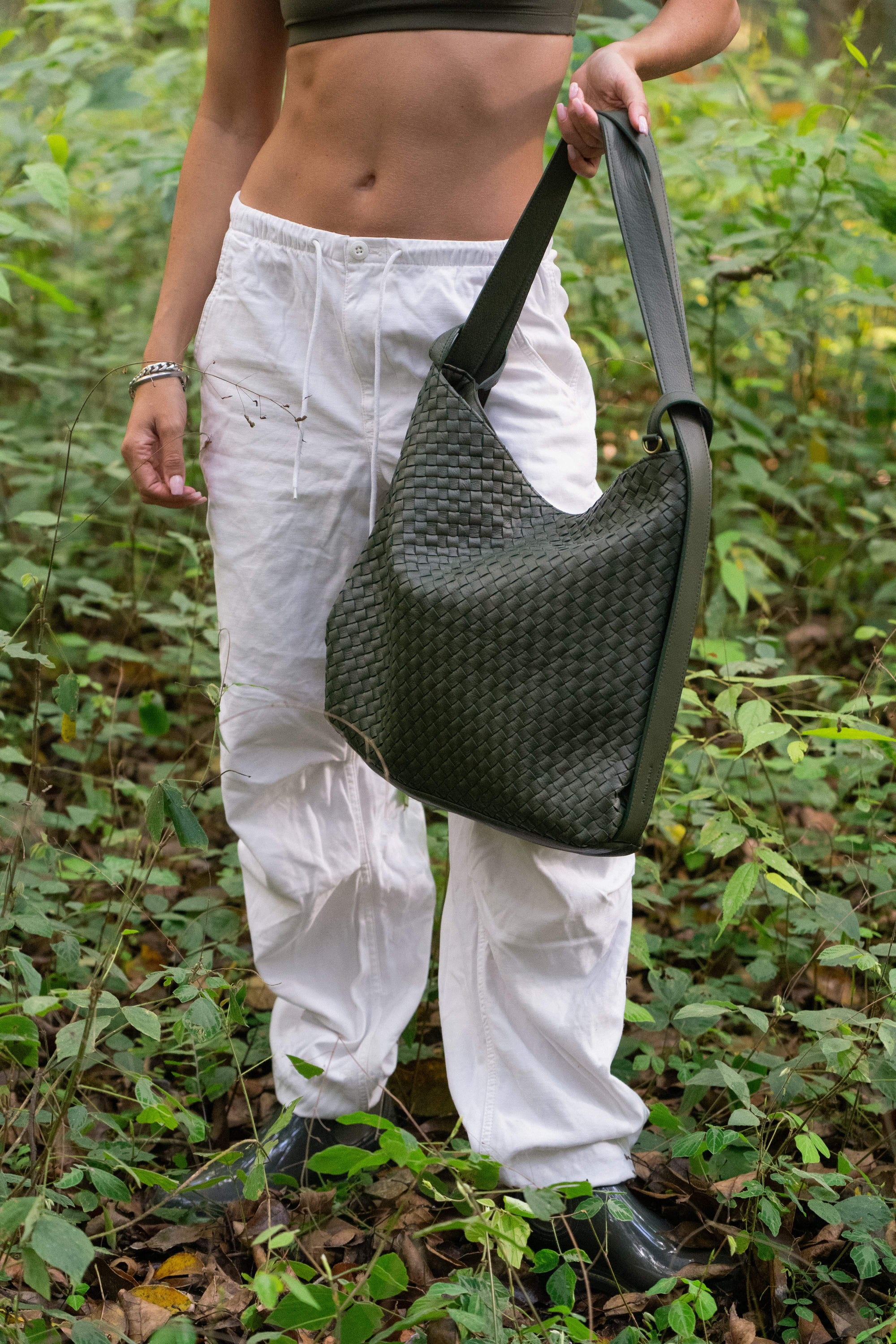 MANDRN Woven Evra Tote - Forest tote