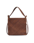 MANDRN Woven Evra Tote - Saddle (Dark) tote