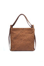 MANDRN Woven Evra Tote - Saddle (Light) tote